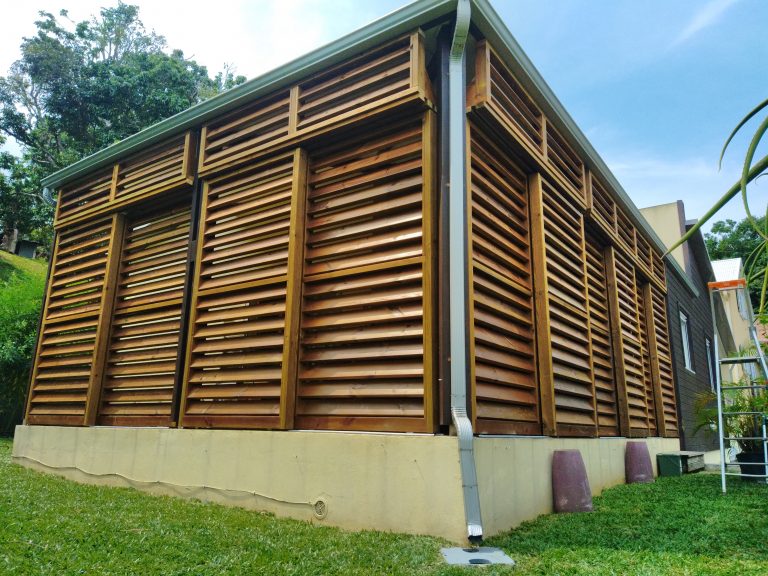 Brise-vue brise vent sur mesure coulissant en bois